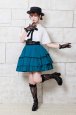 Photo3: [WEB/Harajuku Store Limited Product] Skirt Beline | Green x Black (3)