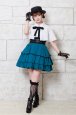 Photo4: [WEB/Harajuku Store Limited Product] Skirt Beline | Green x Black (4)