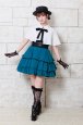 Photo5: [WEB/Harajuku Store Limited Product] Skirt Beline | Green x Black (5)