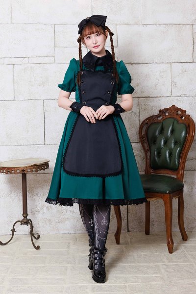 Photo1: [Pre-order product | Released on May 24] [WEB/Harajuku store limited product] One Piece Vani Short Sleeve | Green x Black (1)