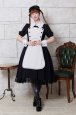 Photo3: One-piece Vani short sleeves | Black x white (3)
