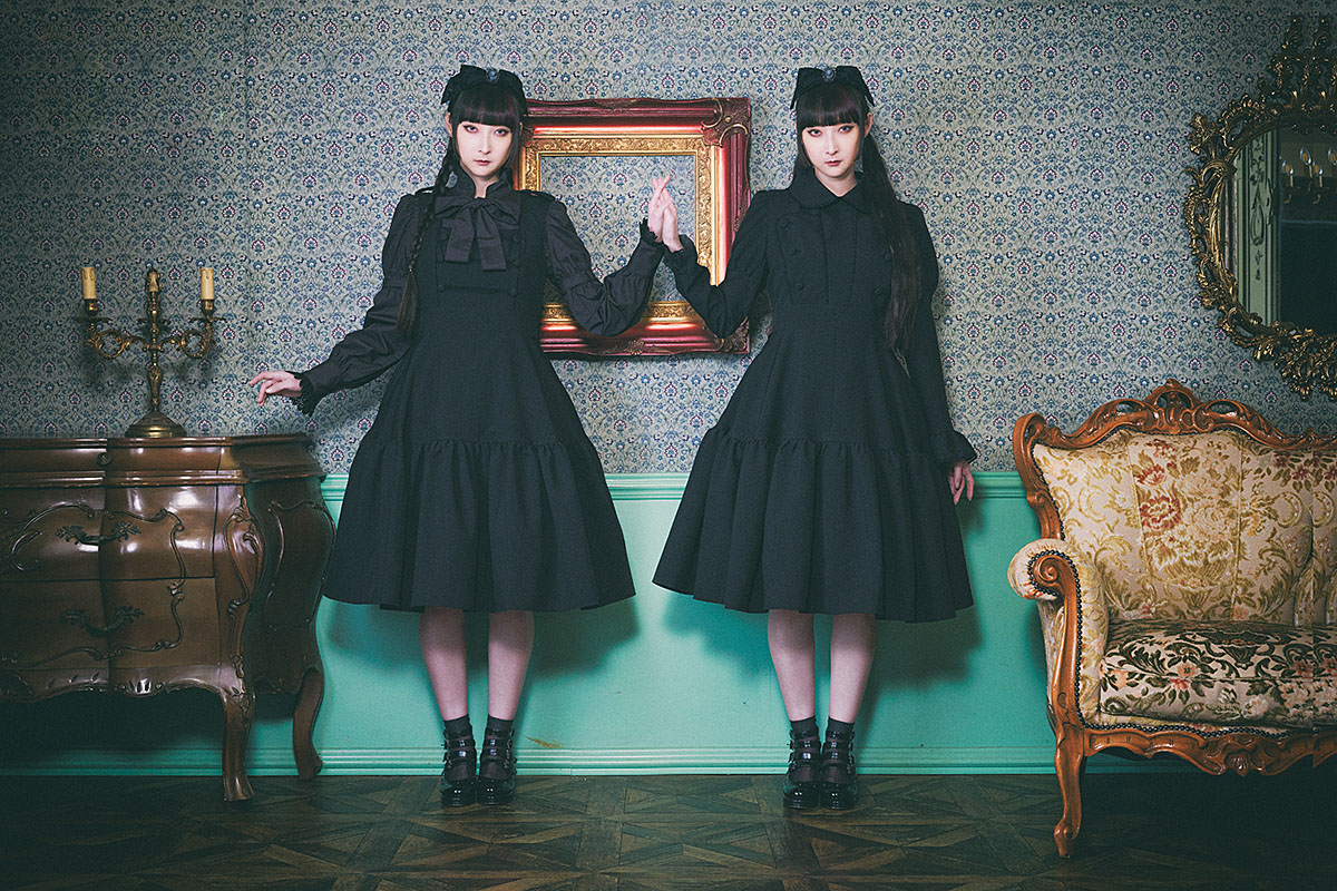 A Gothic & Lolita style of fashion in Japan. 