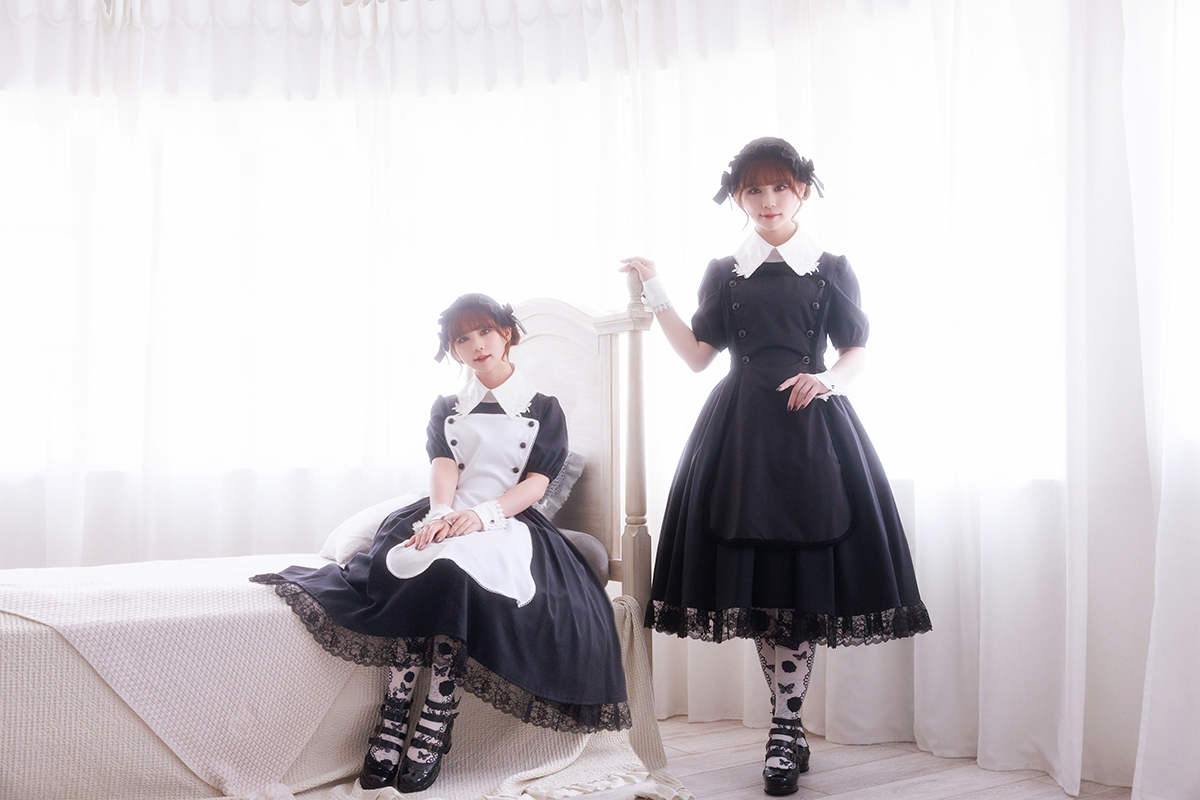 A Gothic & Lolita style of fashion in Japan. 